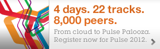 4 days. 22 tracks. 8,000 peers. From cloud to Pulise Palooza. Register now for Pulise 2012.